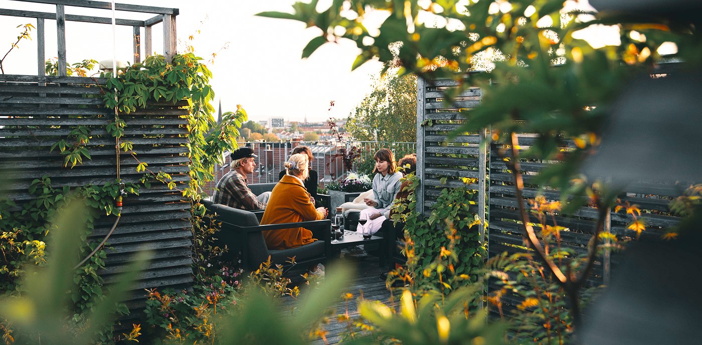 Inkluderende og grønt på terrassen