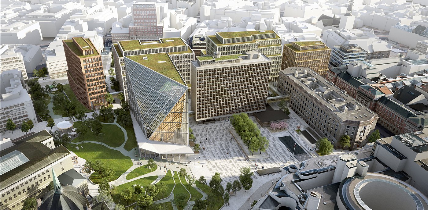 Illustrasjonsbilde - nye regjeringskvartalet (Statsbygg) Illustrasjonsbilde - nye regjeringskvartalet (Statsbygg)