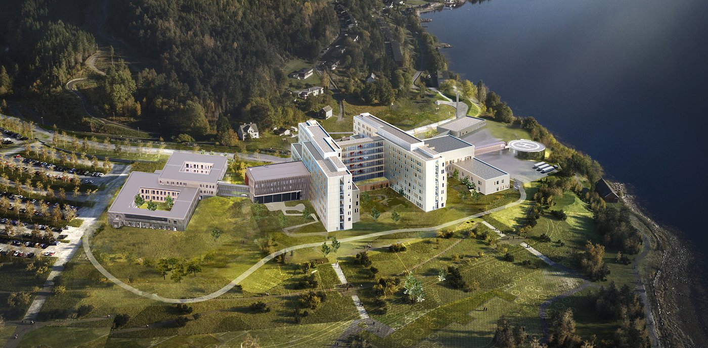 Illustrasjon av Sykehuset Nordmøre og Romsdal (SNR). Illustrasjon av Sykehuset Nordmøre og Romsdal (SNR).