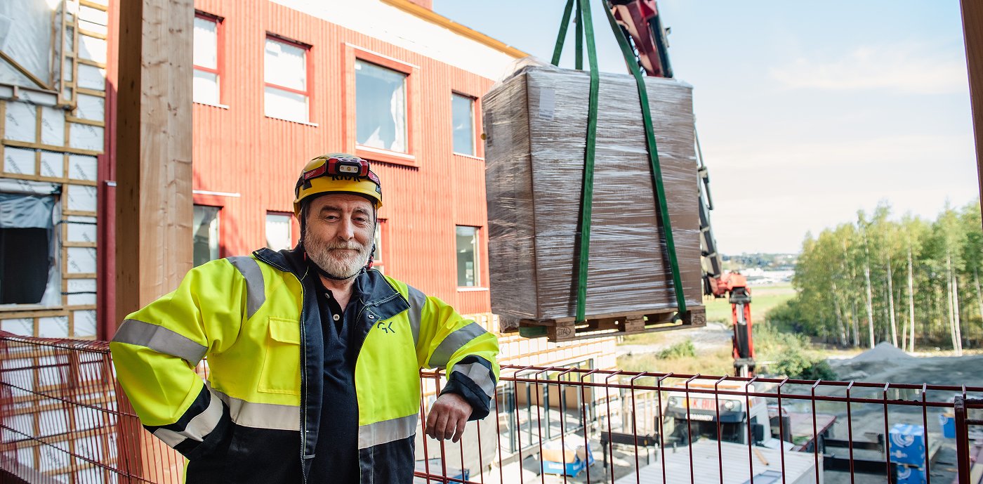 Ole-Jonny Elshaug er projektleder for GK's rørkontrakt i projektet på den nye Sophie Radich ungdomsskole i Lillestrøm