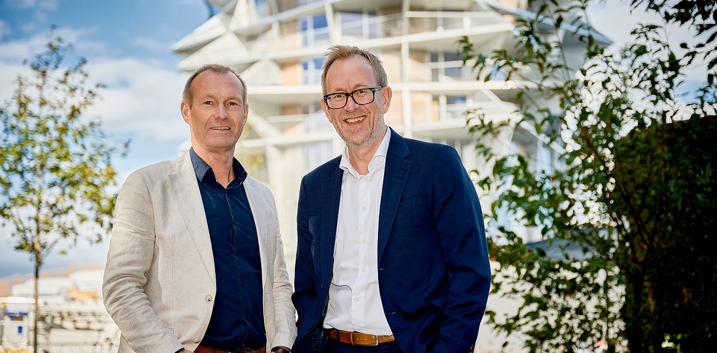 Jørgen Christensen, adm.dir. GK Danmark og Kim Robert Lisø, koncernchef GK