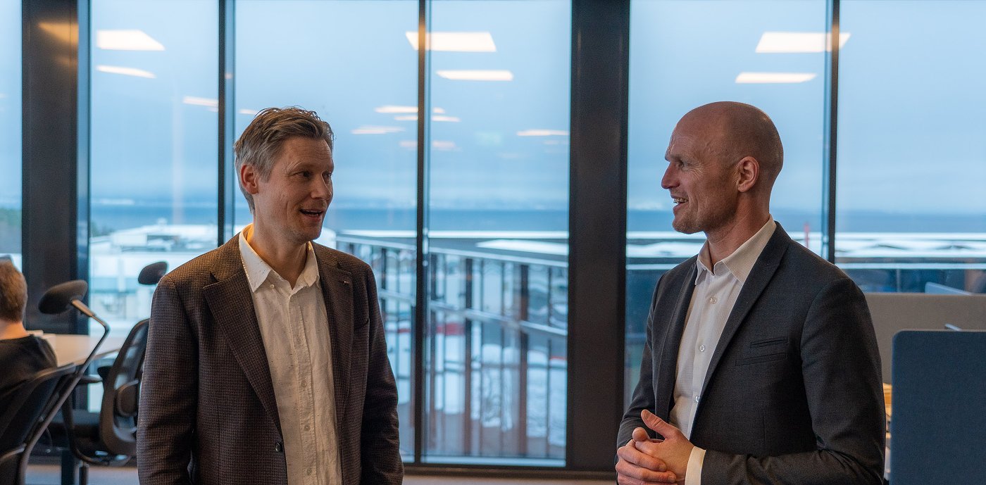 Kyrre Isaksen, adm. dir. i Piscada og Rune Hardersen, adm.dir i GK Norge. Kyrre Isaksen, adm. dir. i Piscada og Rune Hardersen, adm.dir i GK Norge.