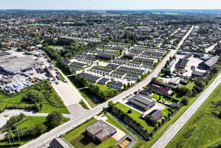 Luftfoto af Ejendomsselskabet Velkomns projekt Lysholm Have