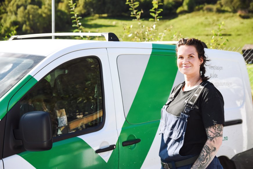 Silje Katrine Høva Johansen er VVS servicetekniker hos GK