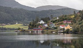 Lekkasjestopper - god og billig forsikring Bygd sett fra andre siden av en innsjø